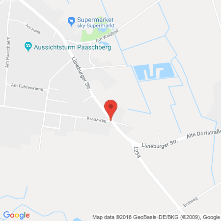 Kartenansicht Autohaus Lührs, Jantzon Tankstelle