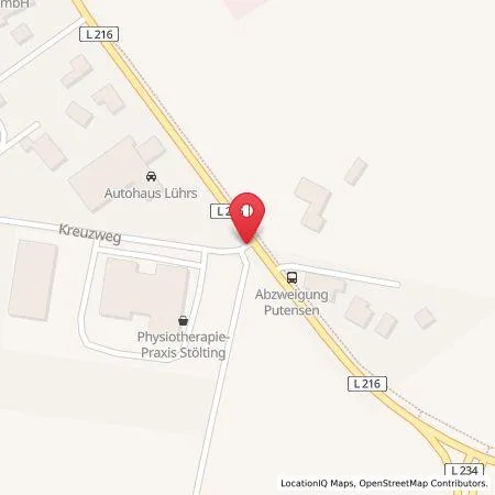 Karte Autohaus Lührs, Jantzon Tankstelle