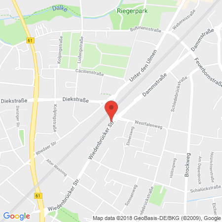 Kartenansicht bft Tankstelle Werner Sieg