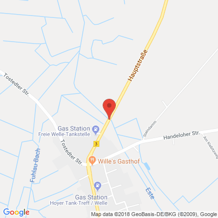 Kartenansicht Freie Tankstelle Welle