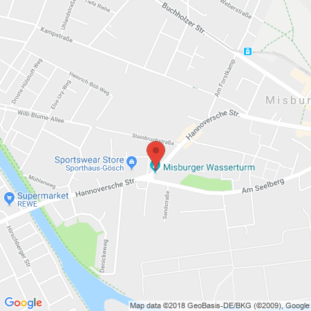 Kartenansicht Tankstelle Misburg