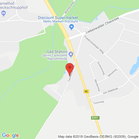 Kartenansicht Sprint Tankstelle