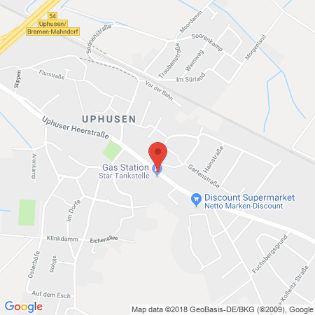 Kartenansicht Star Tankstelle Ehmke