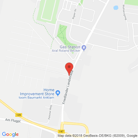 Kartenansicht Aral Tankstelle Roland Becker