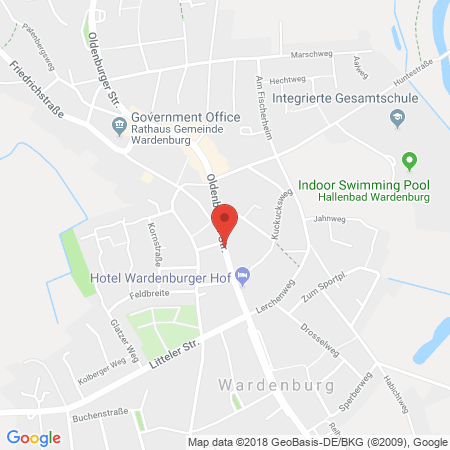 Kartenansicht Esso Station Gehrmann