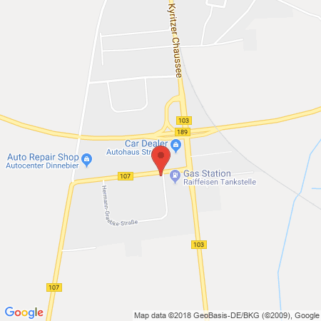 Kartenansicht Raiffeisen-Tankstelle
