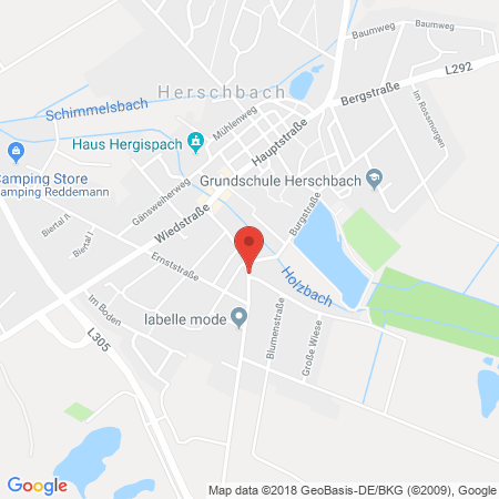 Kartenansicht ED-Tankstelle Herschbach / Ww.
