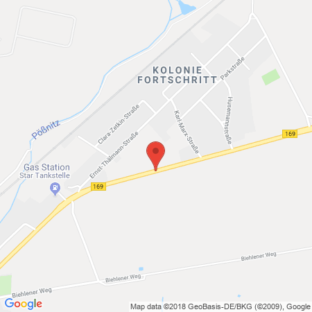 Kartenansicht Star Tankstelle Schwarzheide