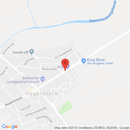 Kartenansicht Aral Hügelsheim