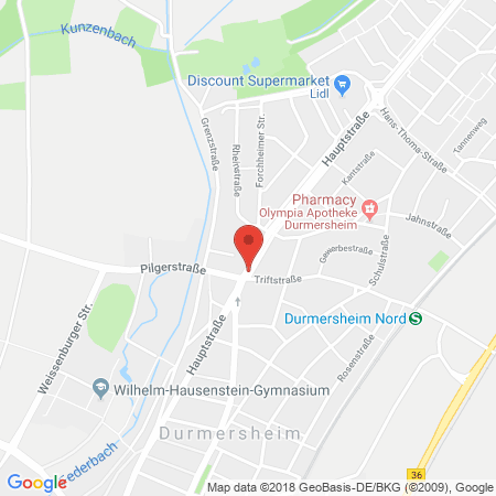 Kartenansicht Esso-Tankstelle Frank Köhler