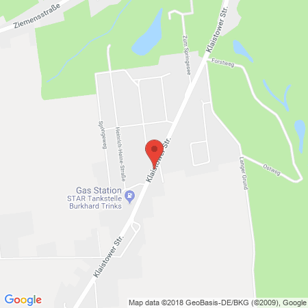 Kartenansicht STAR Tankstelle Glindow, Burkhard Trinks
