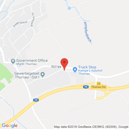 Kartenansicht Esso Autohof Thurnau