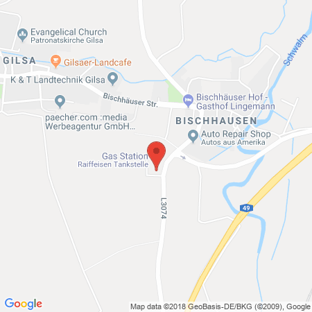 Kartenansicht Raiffeisen Tankstelle