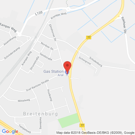 Kartenansicht Aral Tankstelle Jochen Naujokat