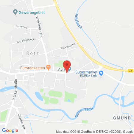 Kartenansicht AVIA-Servicestation Autohaus Haberl