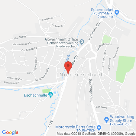 Kartenansicht Tankstelle Burger (Aral)