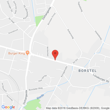 Kartenansicht Shell-Tankstelle