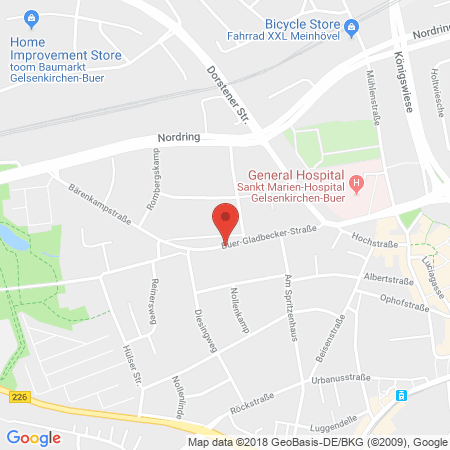 Kartenansicht Rohsiepe Tank- und Waschcenter