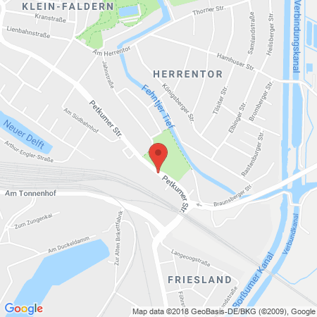 Kartenansicht Shell Station