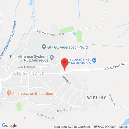 Kartenansicht AVIA-Tankstelle, Kfz Werkstatt Zapff