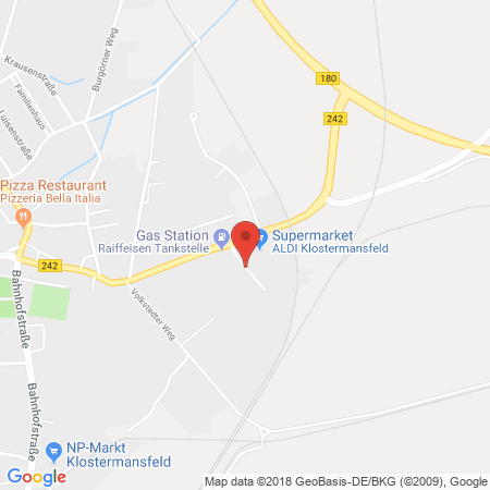 Kartenansicht Raiffeisen Tankstelle