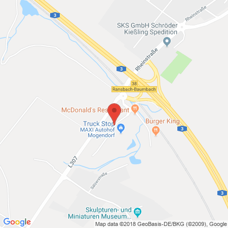 Kartenansicht Maxi Autohof Mogendorf (Total)
