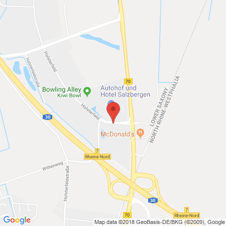 Kartenansicht Autohof Salzbergen GmbH + Motel