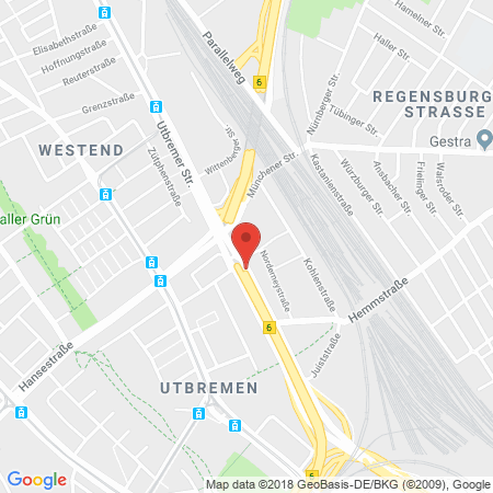 Karte SB-Tankstelle Z. Tüter