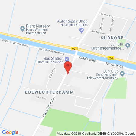 Kartenansicht Drive In Tankshop