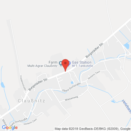 Kartenansicht BFT-Tankstelle