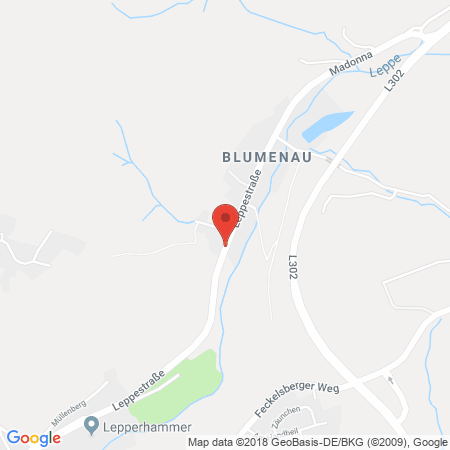 Kartenansicht AVIA-Station Böhmer