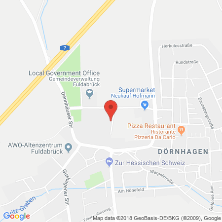 Kartenansicht Honsel Tankstelle Wilken GmbH