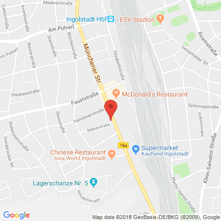 Kartenansicht LEGER Flüssiggastankst. bei 1a Autoservice GmbH Lämmerer