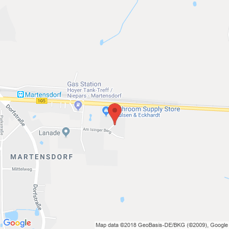 Kartenansicht Team-Tankstelle Martensdorf