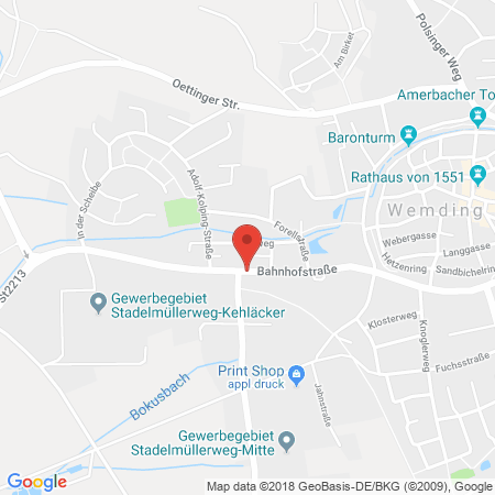 Kartenansicht Autohaus Bernd Leinfelder e.K. / Esso TS