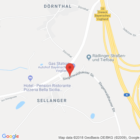 Kartenansicht Autohof Selbitz Bayrisches Vogtland (Total)