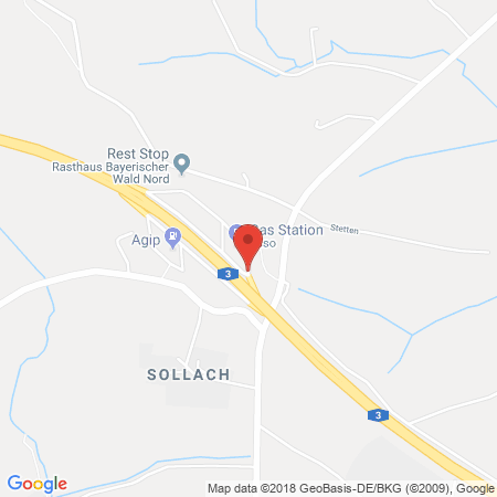 Kartenansicht BAB-Tankstelle Bayerischer Wald Nord (Esso)