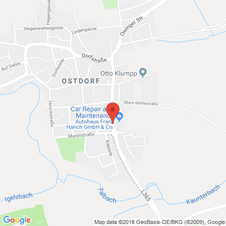 Kartenansicht Avia Station + Autohaus Franz Harich GmbH & Co. KG