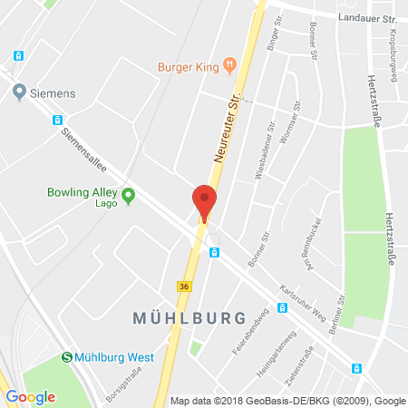 Kartenansicht Shell-Tankstelle