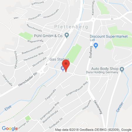 Kartenansicht Esso Tankstelle Hagemann