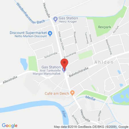 Kartenansicht Jantzon Tankstelle Brand