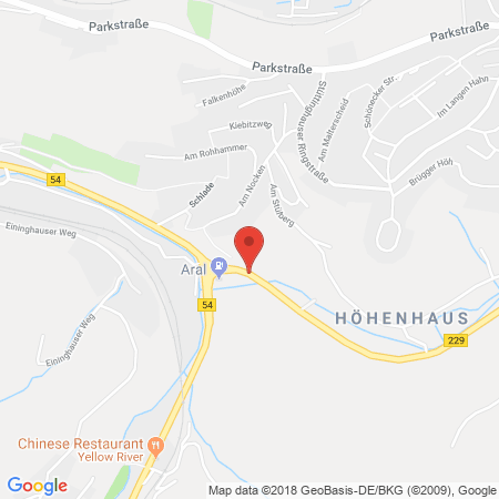 Kartenansicht Aral Tankstelle Brügge