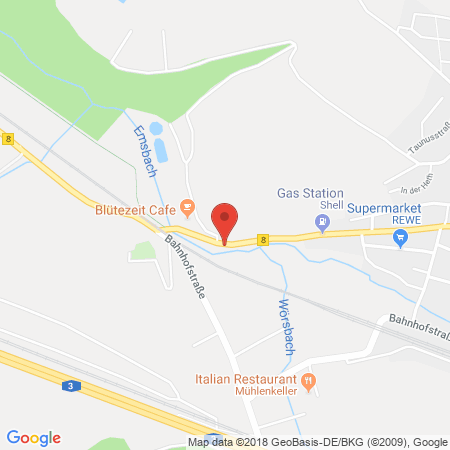 Kartenansicht Shell Station Kremer