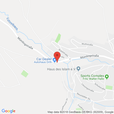 Kartenansicht Autohaus Orth