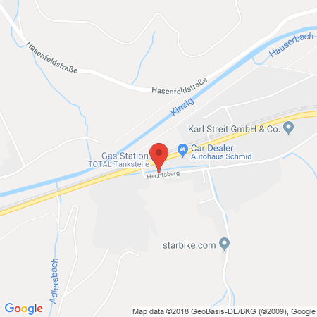 Kartenansicht TOTAL Station