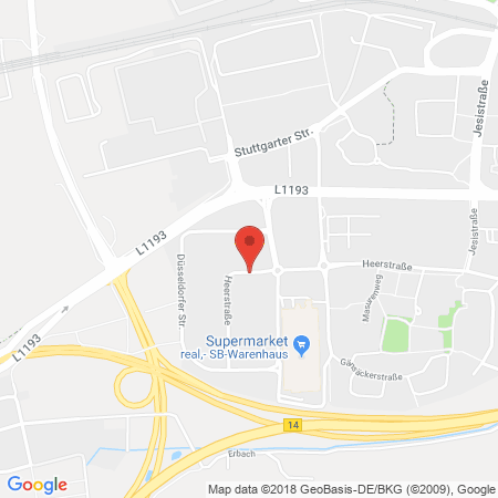 Kartenansicht Ford Autohaus - Schwabengarage