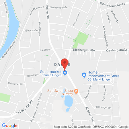 Kartenansicht SB / Q1 Tankstelle Eckart