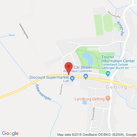 Kartenansicht Tankstelle + Autohaus Lorenzen GmbH