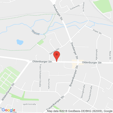 Kartenansicht Westfalen-Tankstelle Jens Gulau