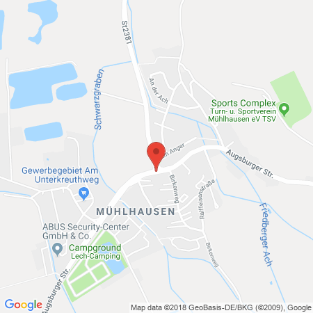 Kartenansicht AVIA Station